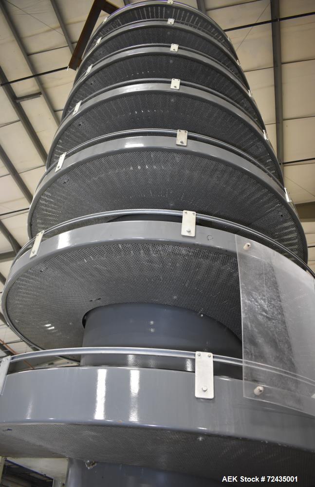 Pre-Owned Ambaflex Model SV400-1300 Spiral Conveyor for Sale